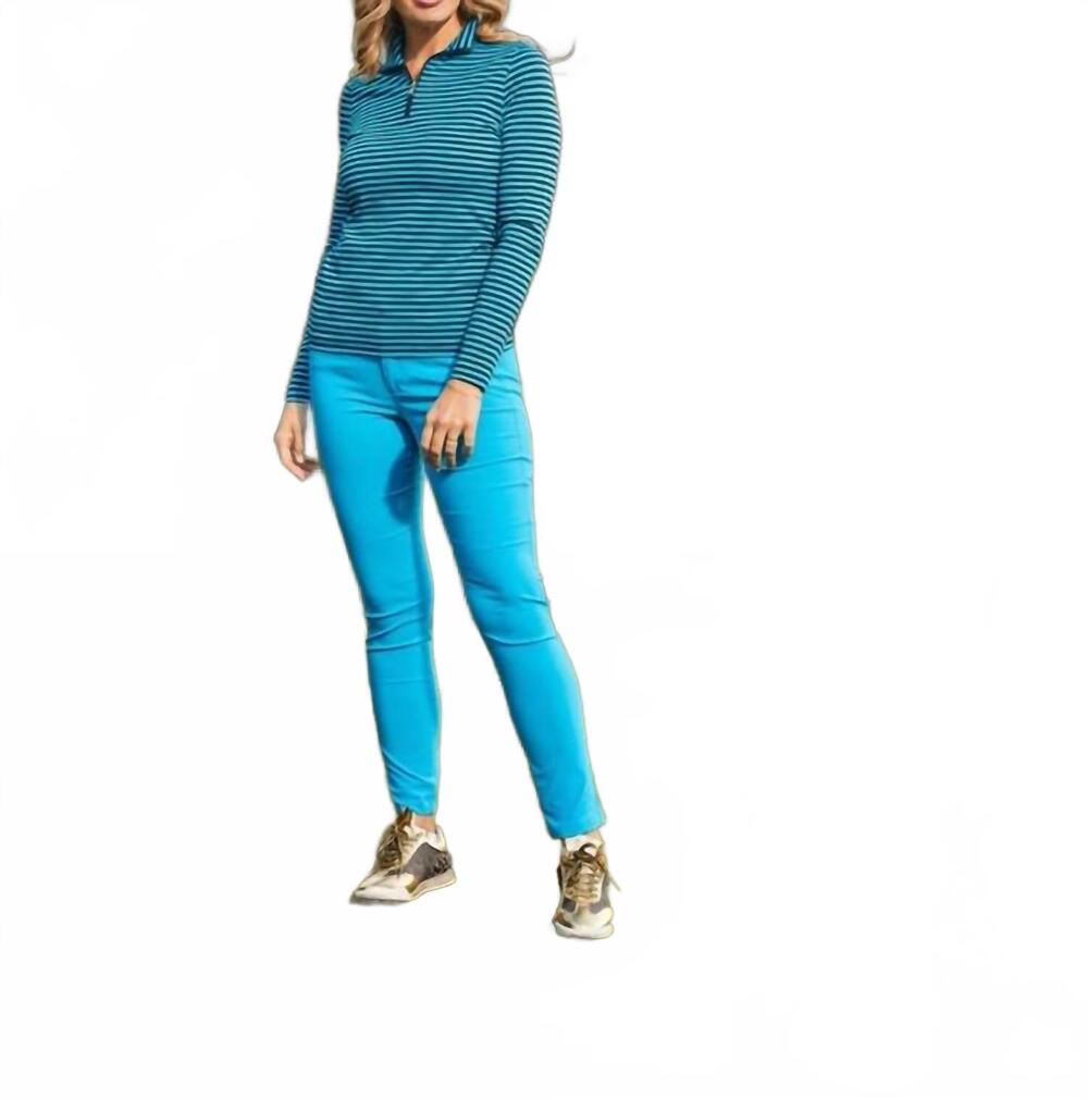 NEW LOHLA SPORT the malak striped top in black